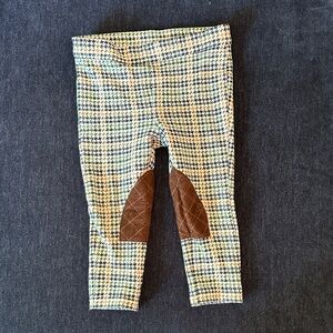 Janie and Jack Plaid Leggings 12-18 months